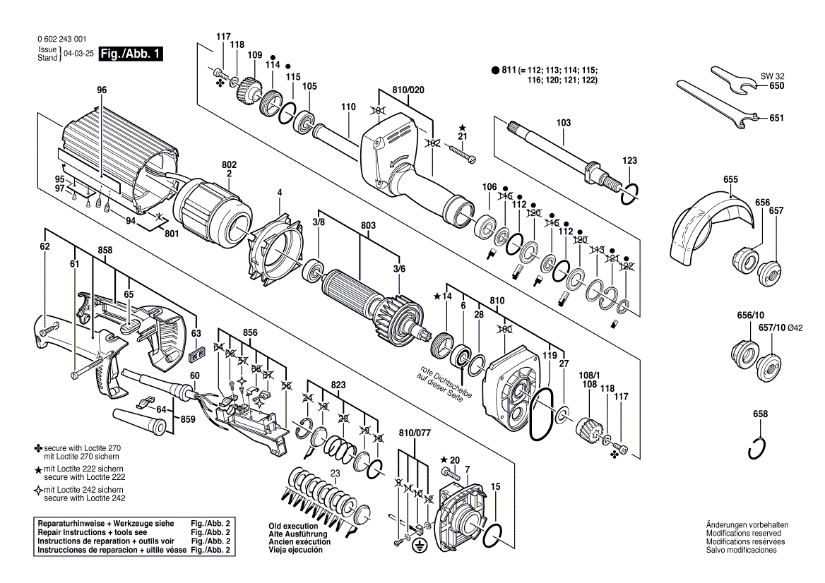 New Genuine Bosch 3600700055 Spacer Sleeve