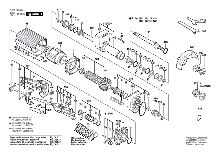 New Genuine Bosch 3600700055 Spacer Sleeve
