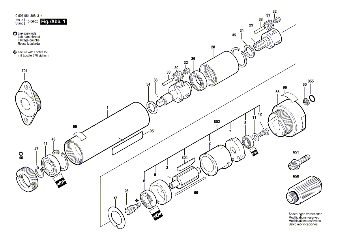New Genuine Bosch 3600760011 Motor Housing