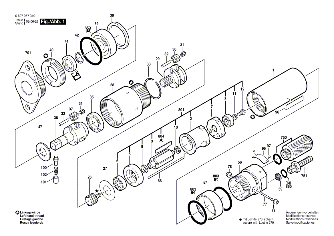 New Genuine Bosch 3600760013 Motor Housing