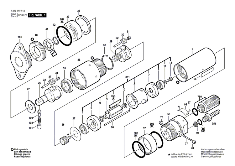 New Genuine Bosch 3600760013 Motor Housing