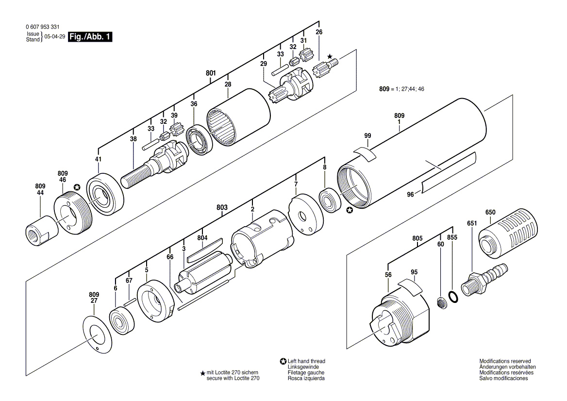 New Genuine Bosch 3600760110 Motor Housing