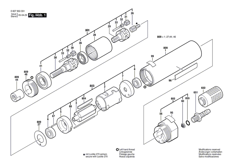 New Genuine Bosch 3600760110 Motor Housing