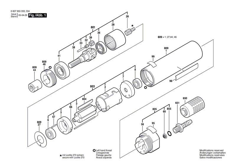 New Genuine Bosch 3600760111 Motor Housing