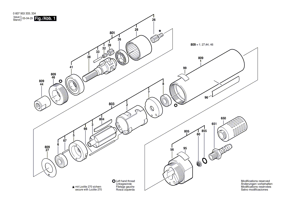 New Genuine Bosch 3600760111 Motor Housing