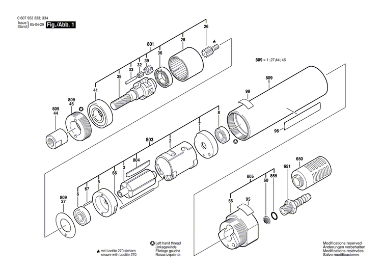 New Genuine Bosch 3600760111 Motor Housing