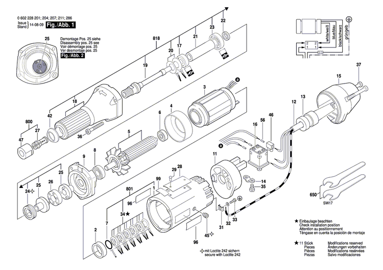 New Genuine Bosch 3600905038 groove ball bearing