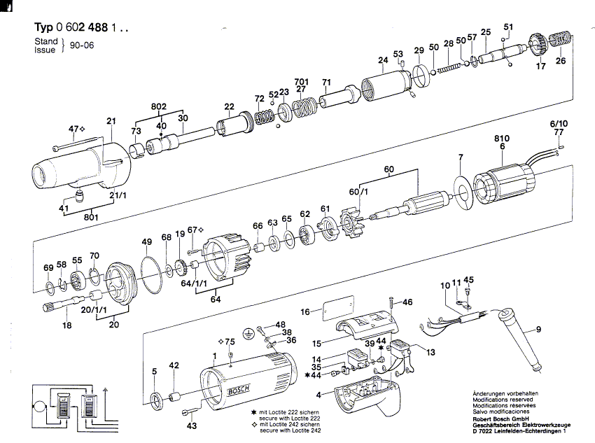New Genuine Bosch 3600910002 Needle-Roller Bearing