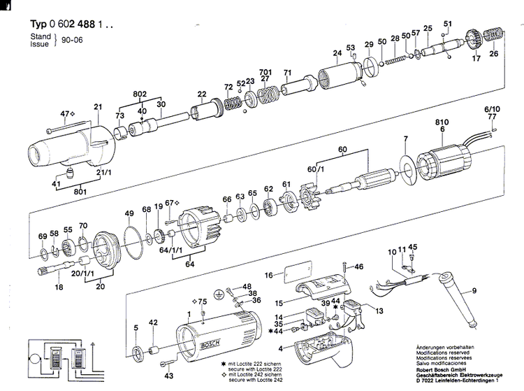 New Genuine Bosch 3600910002 Needle-Roller Bearing