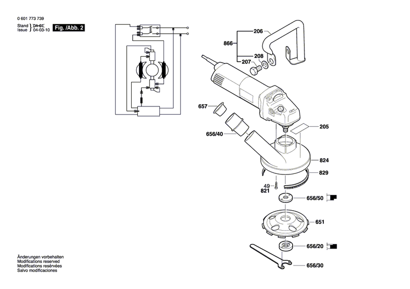 New Genuine Bosch 3600913010 Distance Pipe
