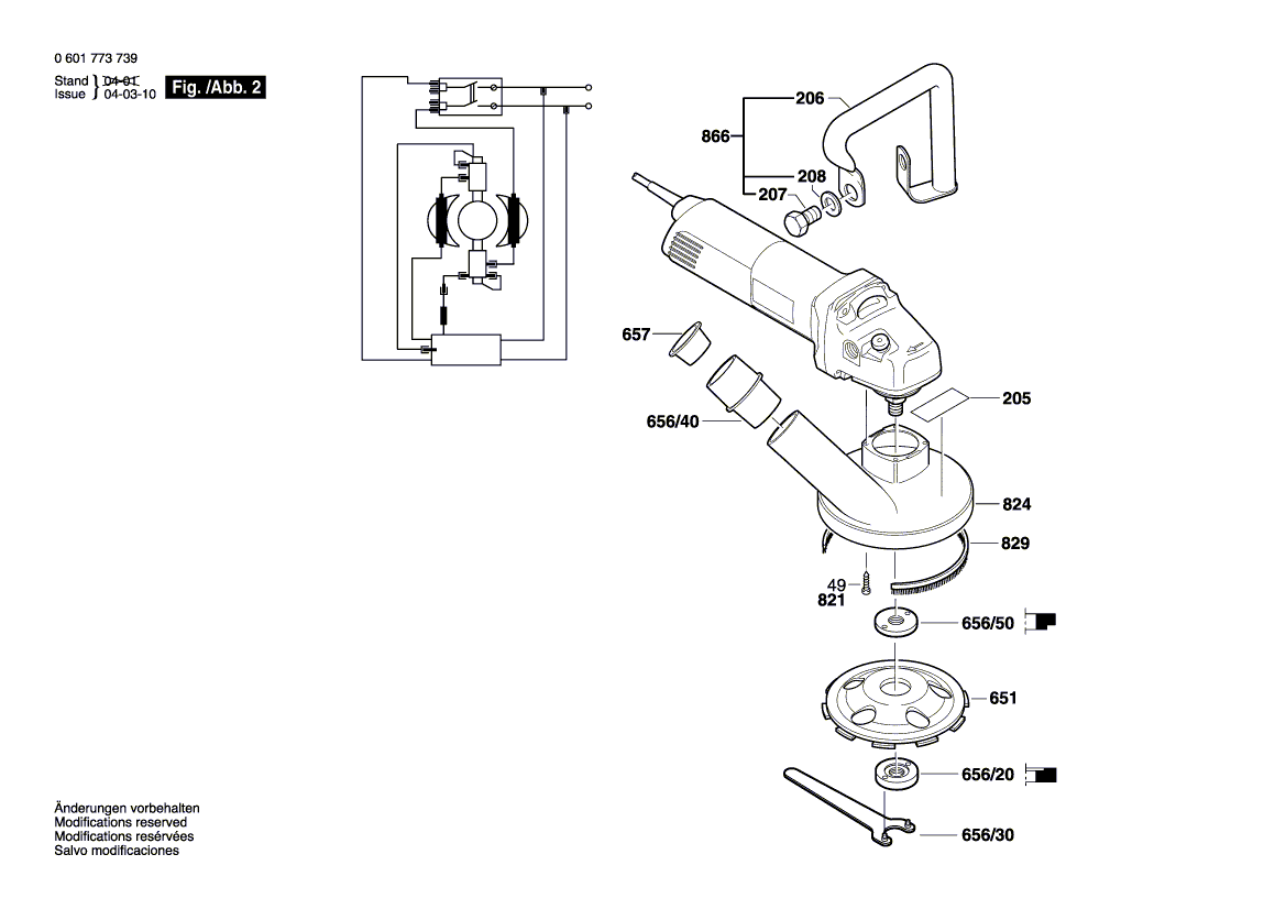 New Genuine Bosch 3600913010 Distance Pipe