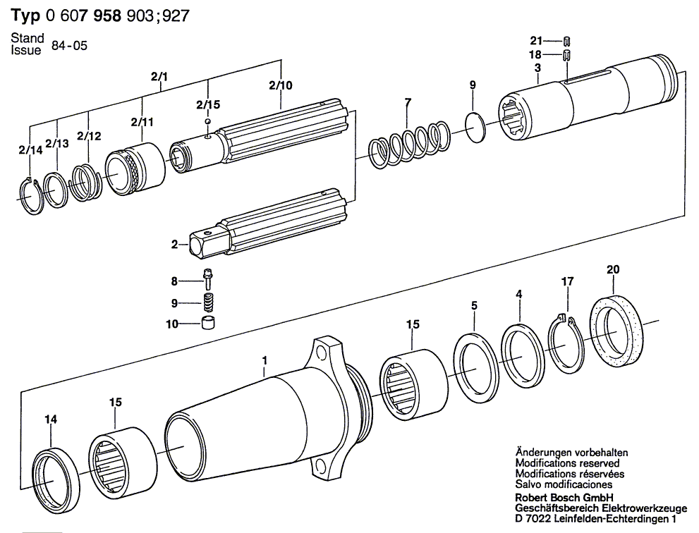 New Genuine Bosch 3600917003 Needle bearing