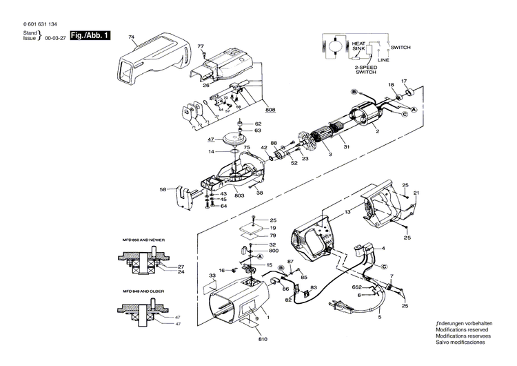 New Genuine Bosch 3600917500 Needle-Roller Assembly