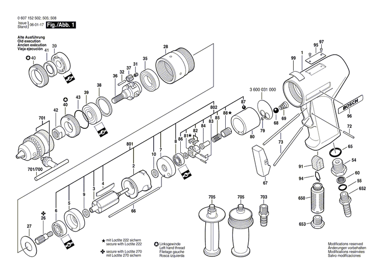 New Genuine Bosch 3601010001 Silencer