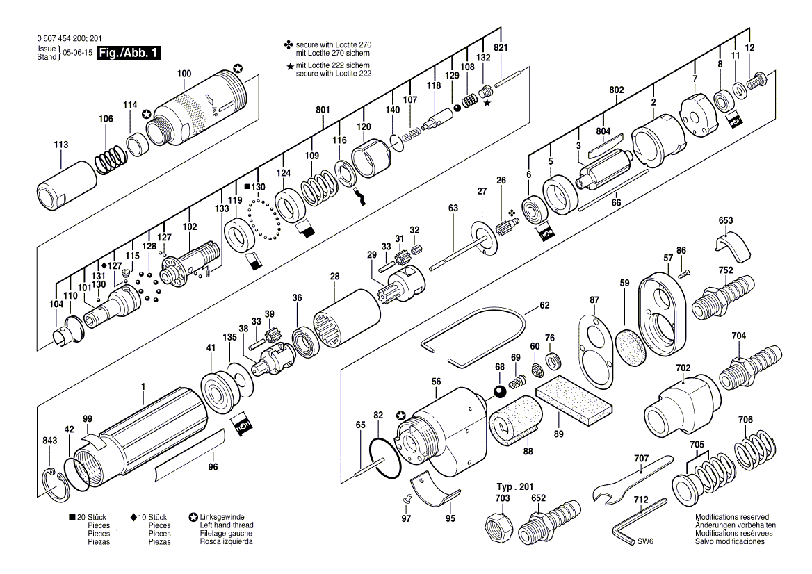 New Genuine Bosch 3601010002 Silencer