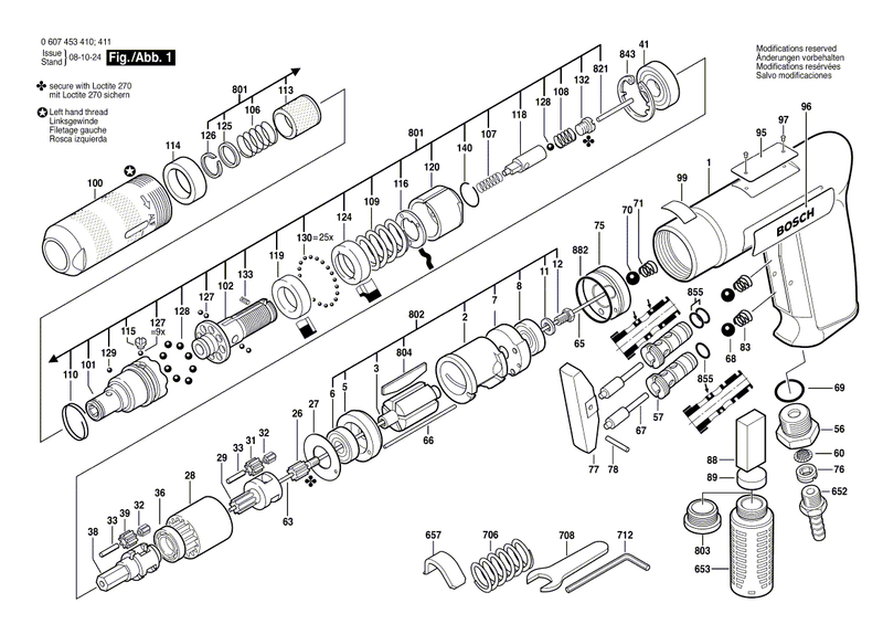 New Genuine Bosch 3601010004 Silencer