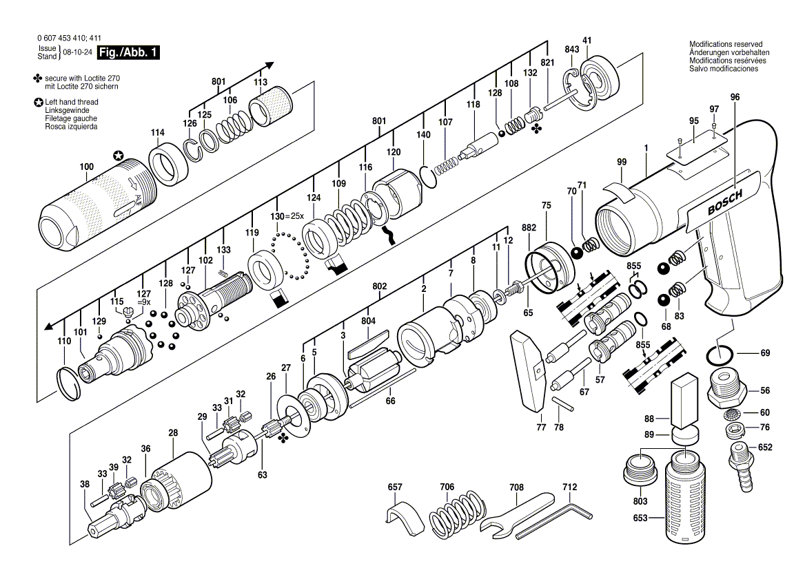 New Genuine Bosch 3601010004 Silencer