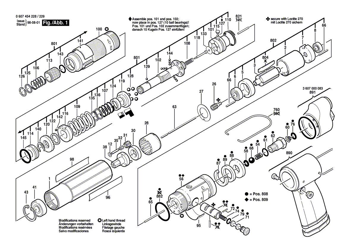 New Genuine Bosch 3601010044 Silencer
