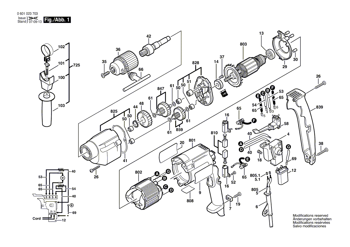 New Genuine Bosch 3601016503 Sealing disk