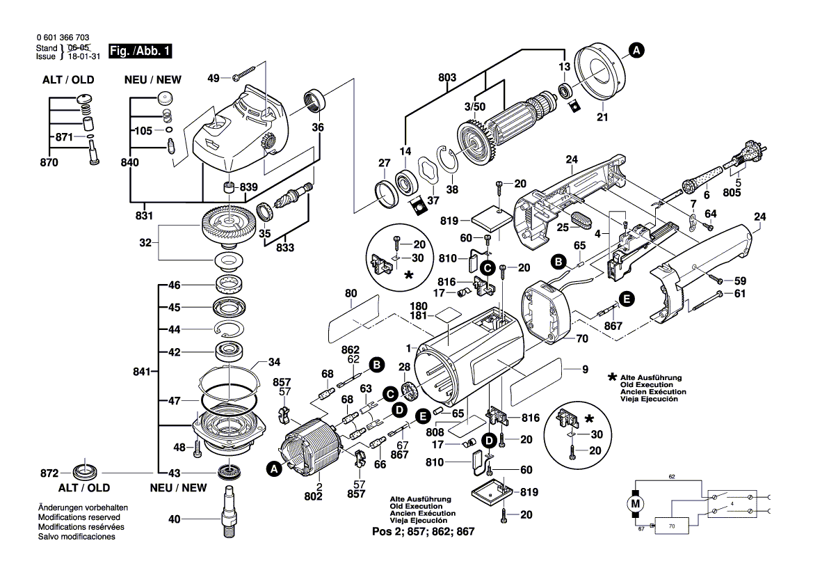 New Genuine Bosch 3601025003 Wire Guide