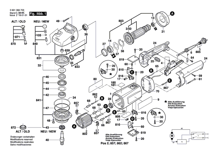 New Genuine Bosch 3601110188 Manufacturer's nameplate