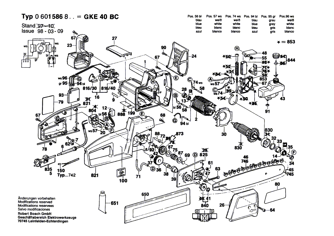 New Genuine Bosch 3601110241 Reference Plate