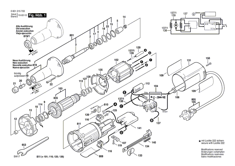 New Genuine Bosch 3601110283 Sticker