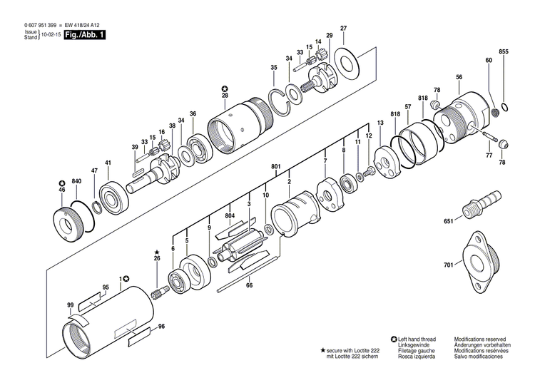 New Genuine Bosch 3601110331 Manufacturer's nameplate