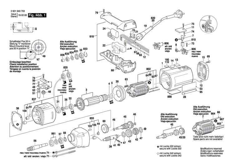 New Genuine Bosch 3601110368 Sticker