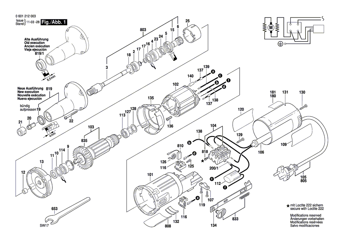 New Genuine Bosch 3601110374 Sticker