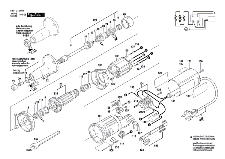 New Genuine Bosch 3601110374 Sticker
