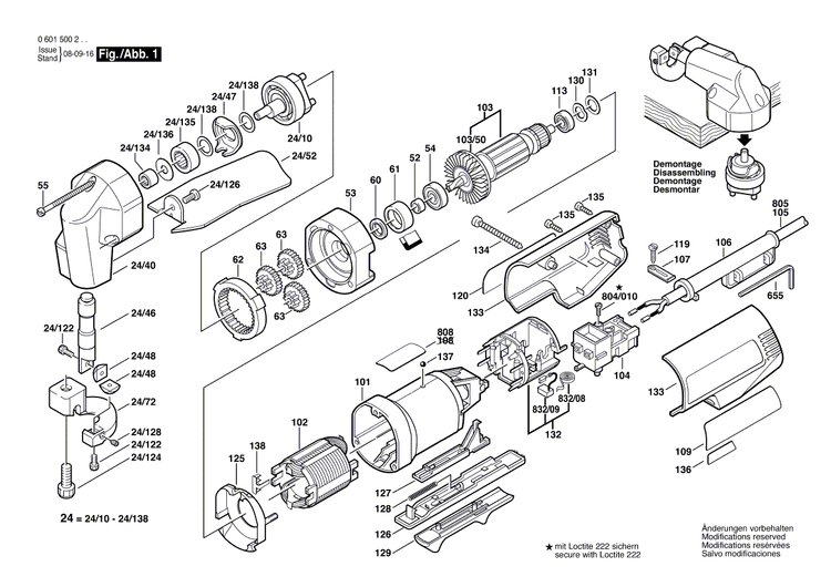 New Genuine Bosch 3601110376 Manufacturer's nameplate