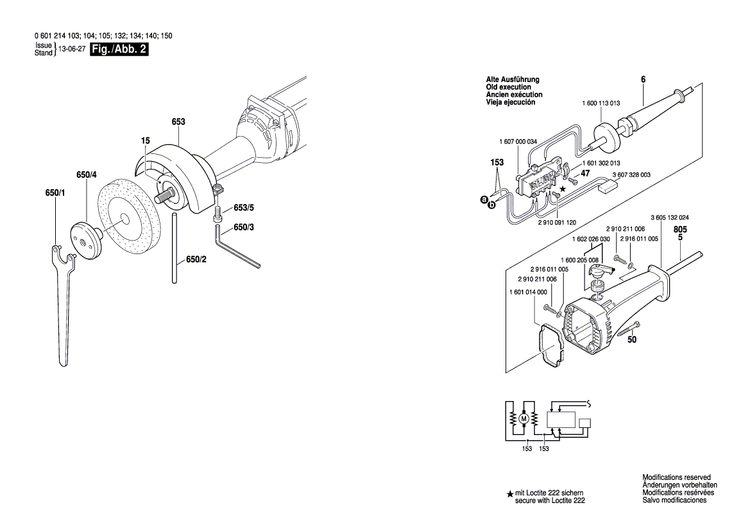 New Genuine Bosch 3601110491 Manufacturer's nameplate