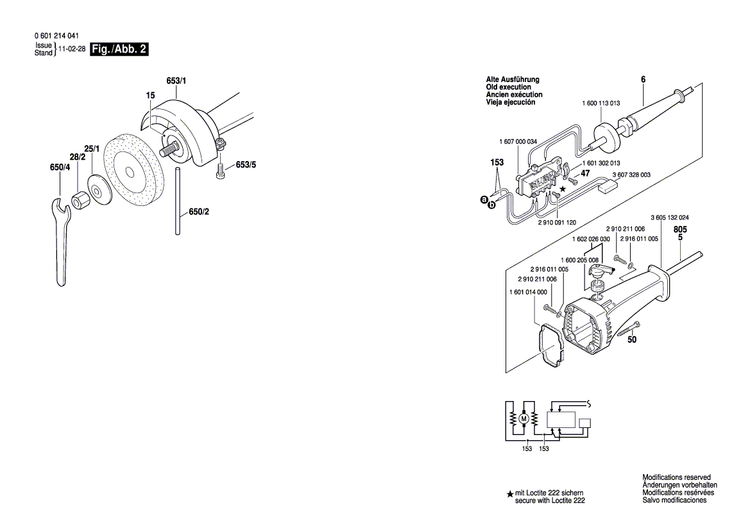New Genuine Bosch 3601110492 Manufacturer's nameplate