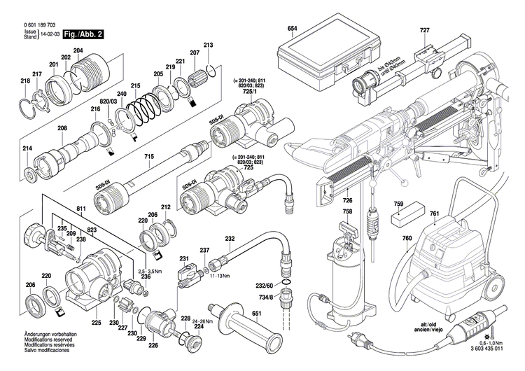 New Genuine Bosch 3601110511 Manufacturer's nameplate