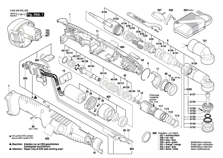 New Genuine Bosch 3601110521 Manufacturer's nameplate