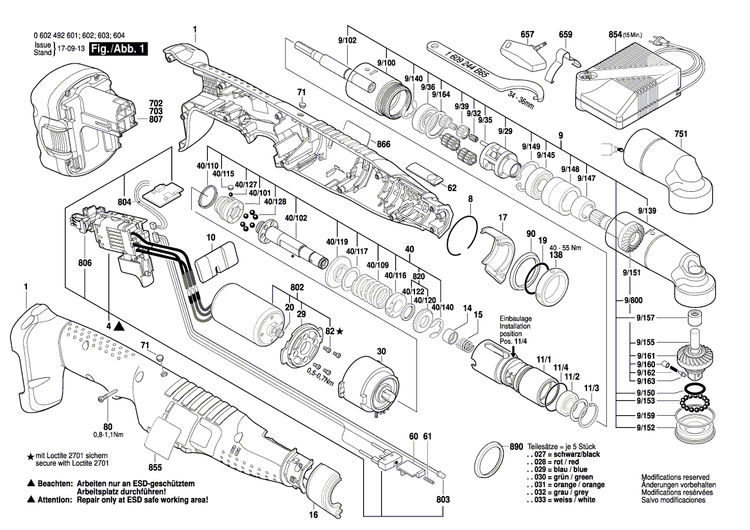 New Genuine Bosch 3601110522 Manufacturer's nameplate