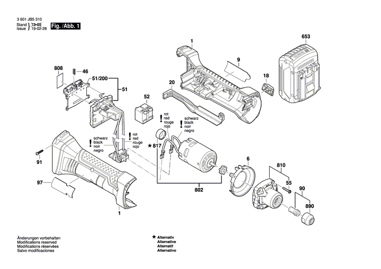 New Genuine Bosch 3601110542 Warning Plate