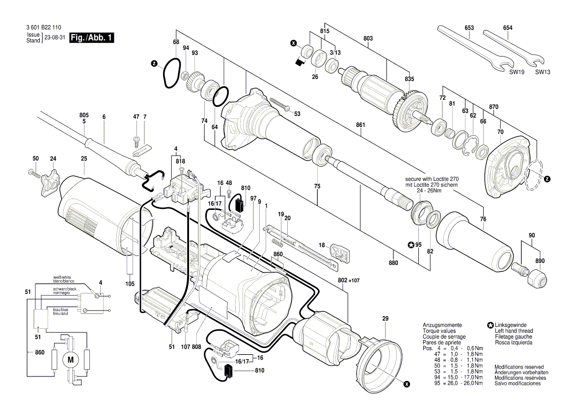 New Genuine Bosch 3601110555 Manufacturer's nameplate