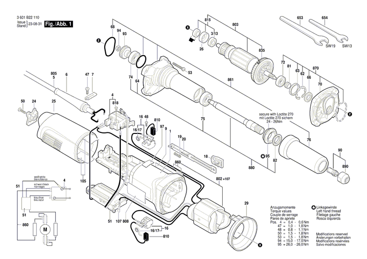 New Genuine Bosch 3601110555 Manufacturer's nameplate