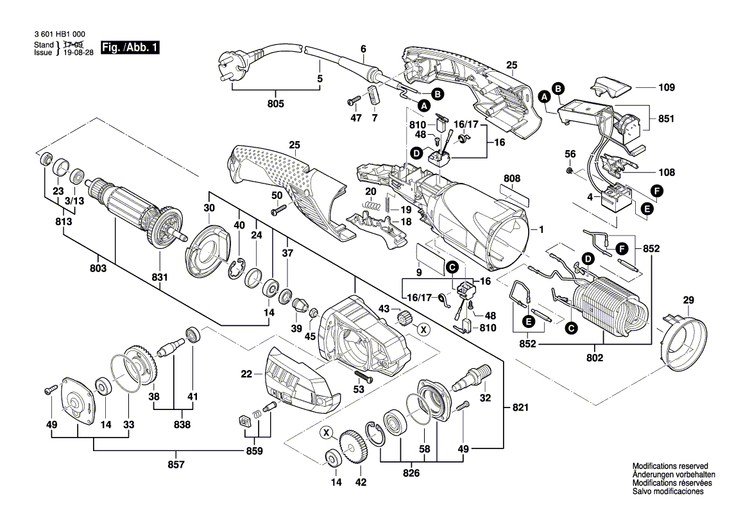 New Genuine Bosch 3601110570 Manufacturer's nameplate