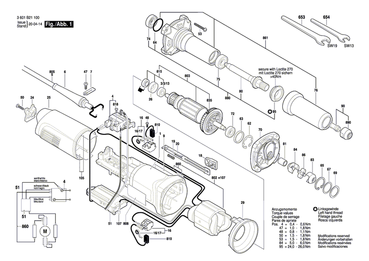 New Genuine Bosch 3601110594 Manufacturer's nameplate