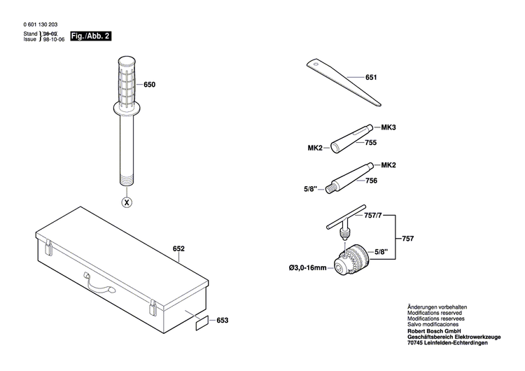 New Genuine Bosch 3601119167 Manufacturer's nameplate