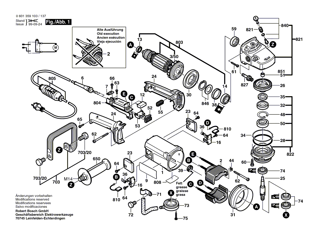 New Genuine Bosch 3601119171 Manufacturer's nameplate