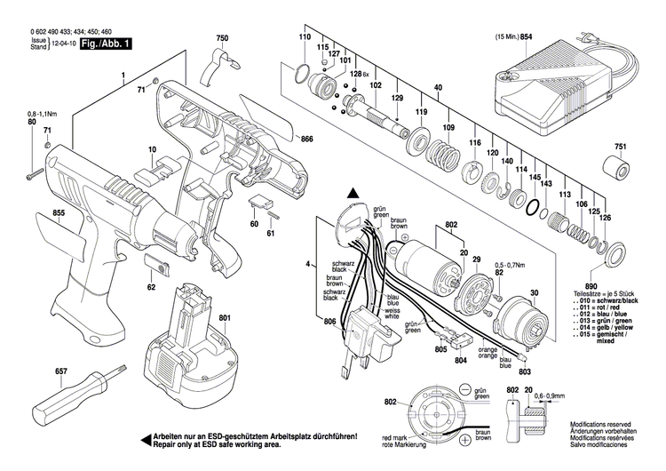 New Genuine Bosch 3601119211 Manufacturer's nameplate