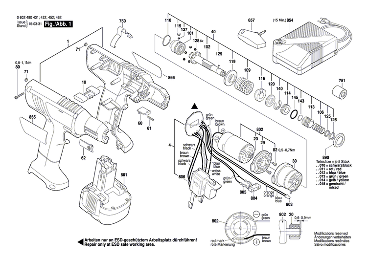 New Genuine Bosch 3601119260 Manufacturer's nameplate