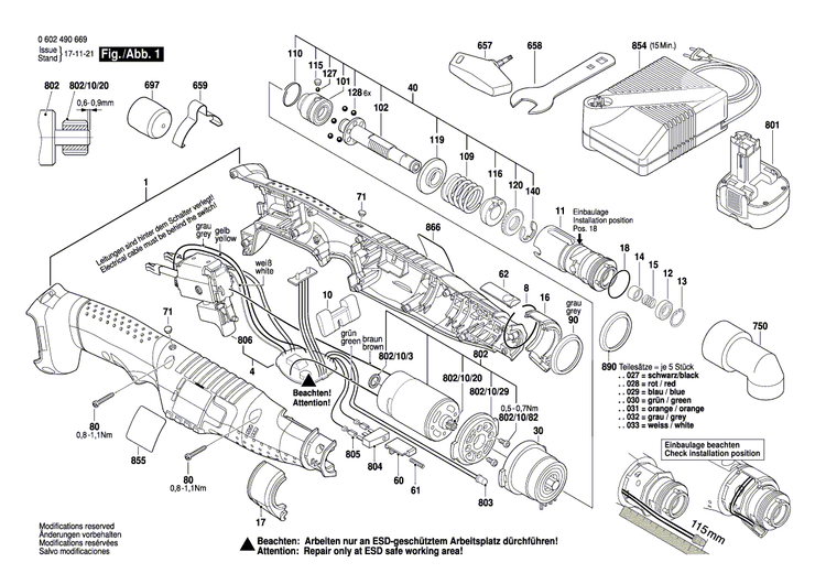 New Genuine Bosch 3601119329 Manufacturer's nameplate