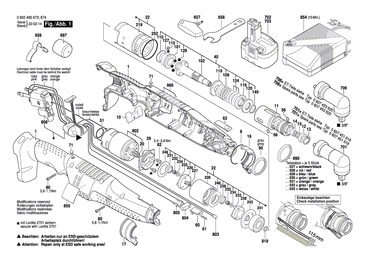 New Genuine Bosch 3601119333 Manufacturer's nameplate