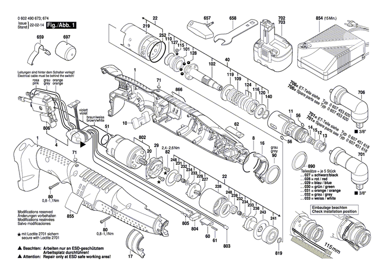 New Genuine Bosch 3601119333 Manufacturer's nameplate