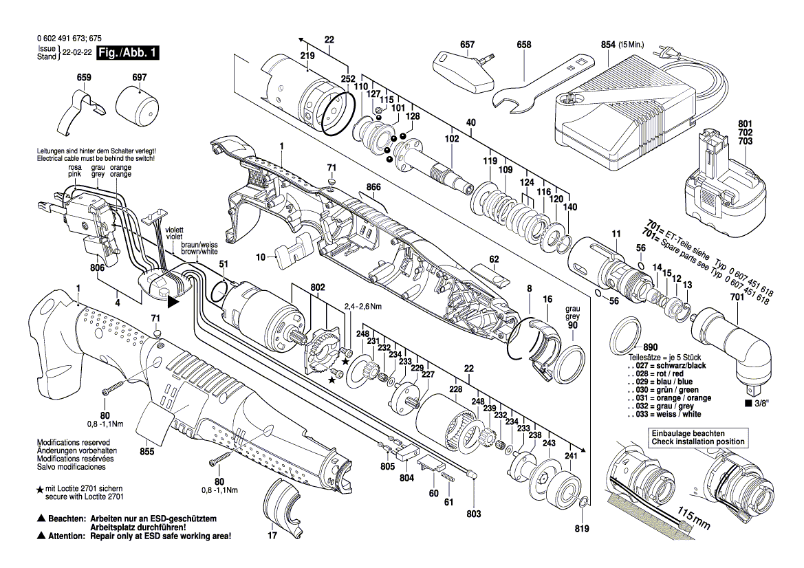 New Genuine Bosch 3601119370 Manufacturer's nameplate